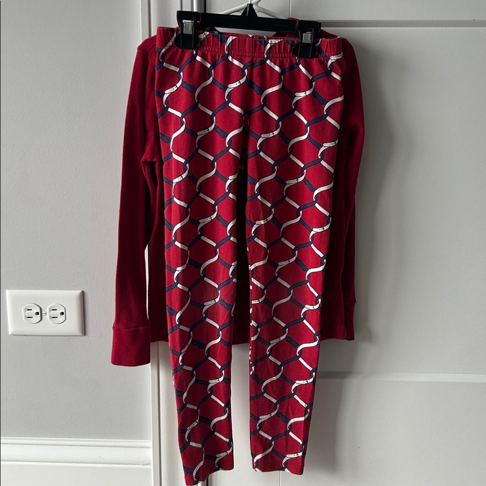 Janie and Jack Equestrian Bridle Red Leggings with Matching Tee